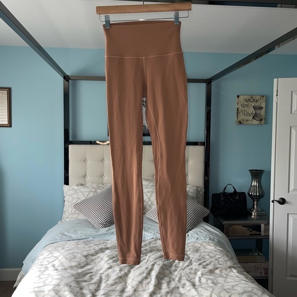 Lululemon Align High-Rise Pant 28" Dusty Clay Double Layered 2022 W5CTIS Nulu 4 - Picture 6 of 7
